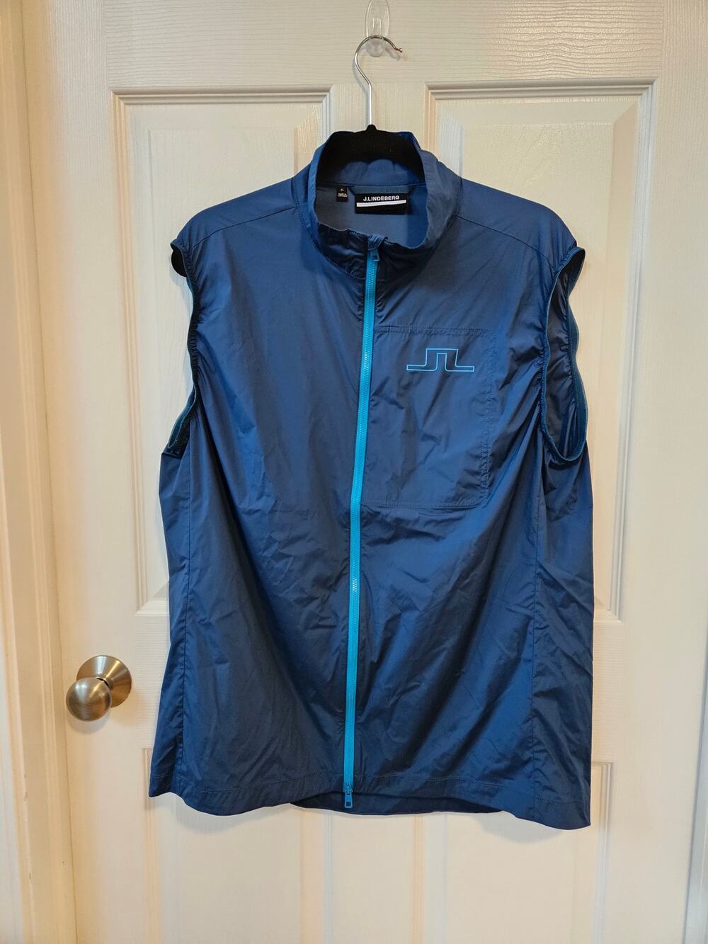 J.Lindeberg Ash Light Packable Golf Vest Men's XL Full Zip Windbreaker